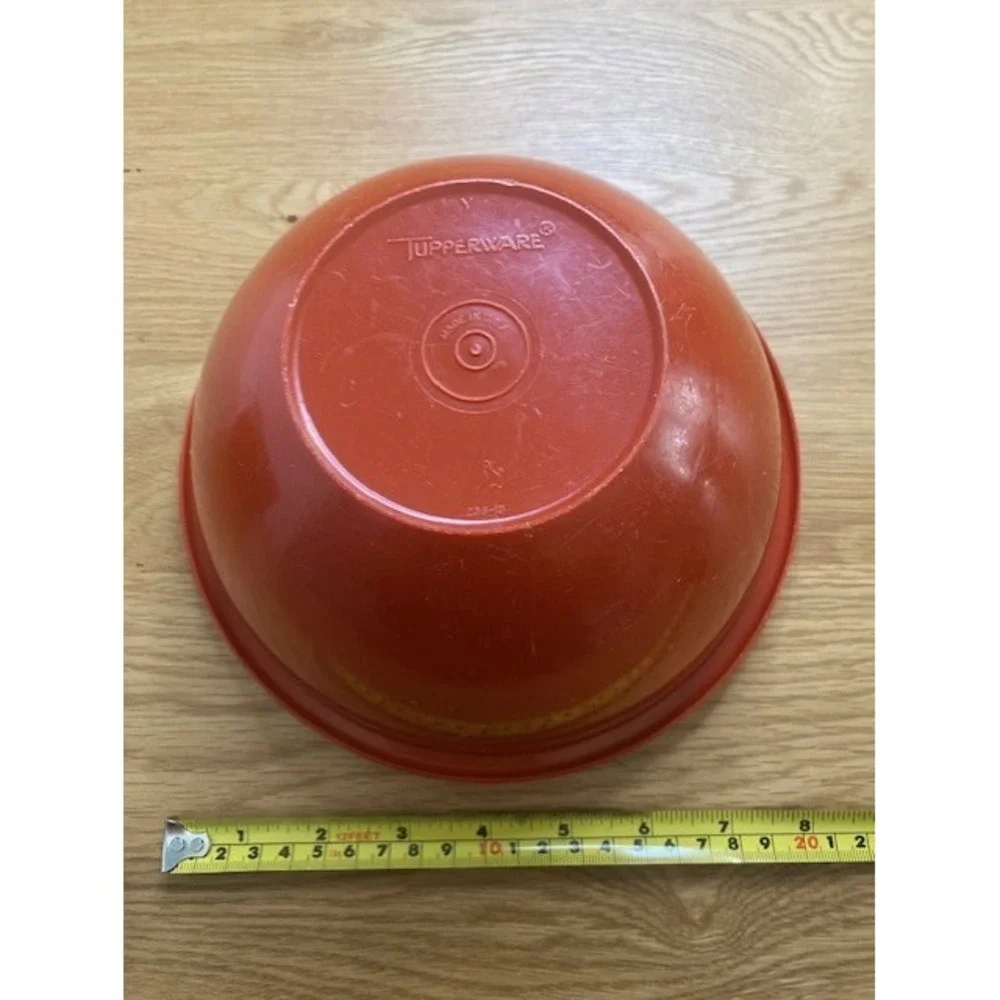 Tupperware Mixing Serving Bowls Lot of 6 Multi Size Color Good Vintage Plastic